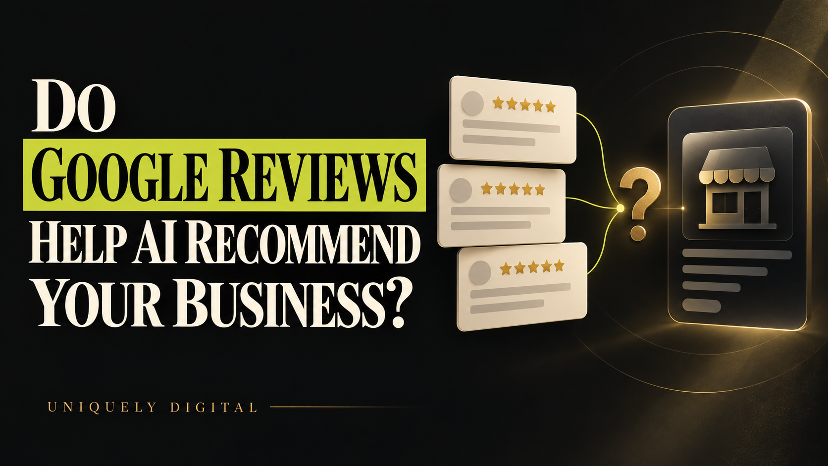 Do Google Reviews Help AI Recommend Your Business?